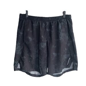 All in Motion Black Patterned Athletic Shorts
